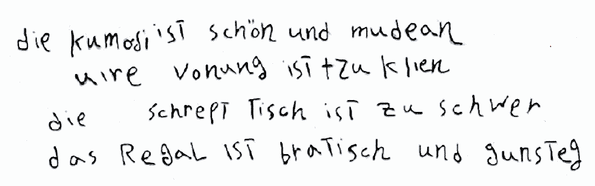 Abbildung Diktat (L1 Dari)
